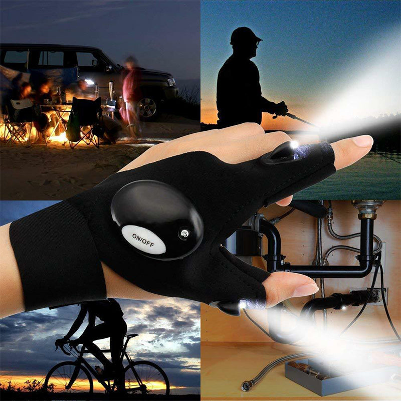 Guantes Impermeables Con Luces Led