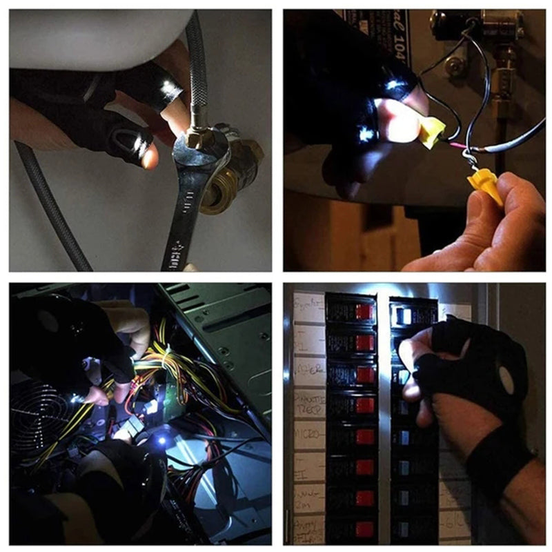 Guantes Impermeables Con Luces Led