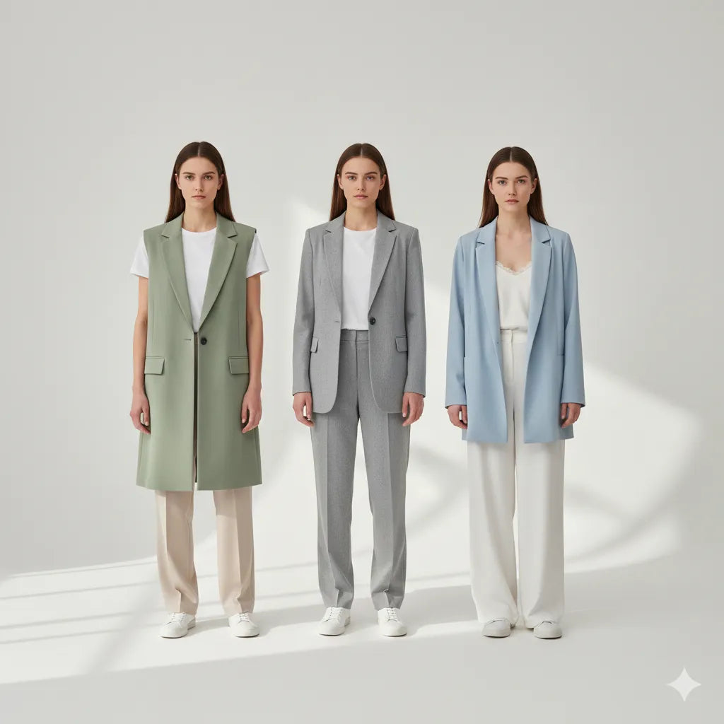 Women's vests and blazers
