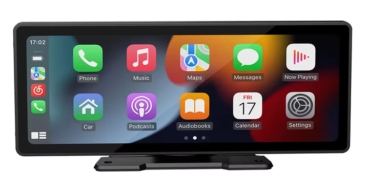 Vehicle multimedia player showing wireless CarPlay on its 10.26-inch HD touchscreen display.