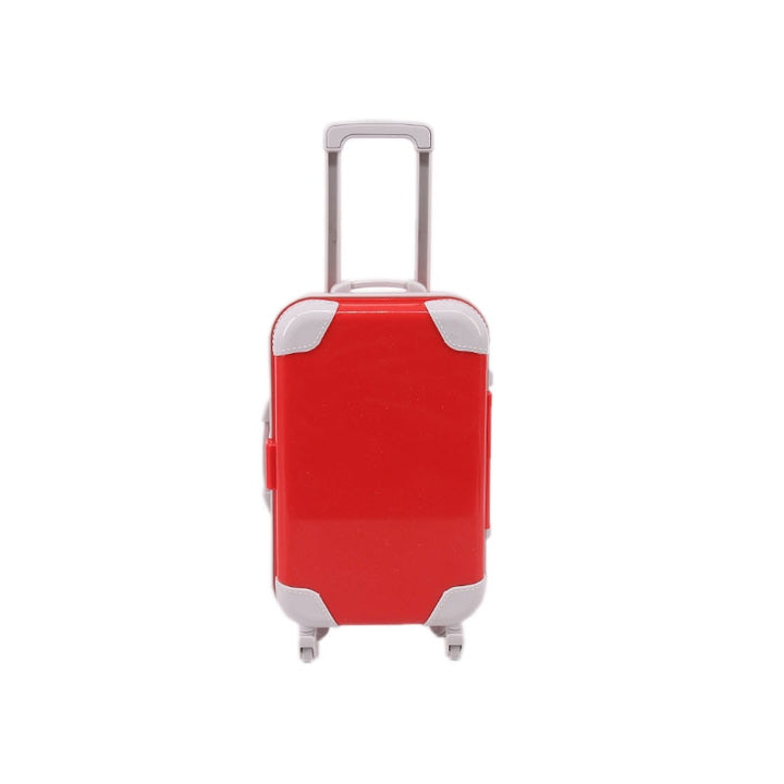 Kids' pretend play 18-inch doll travel suitcase, encouraging imaginative adventures.
