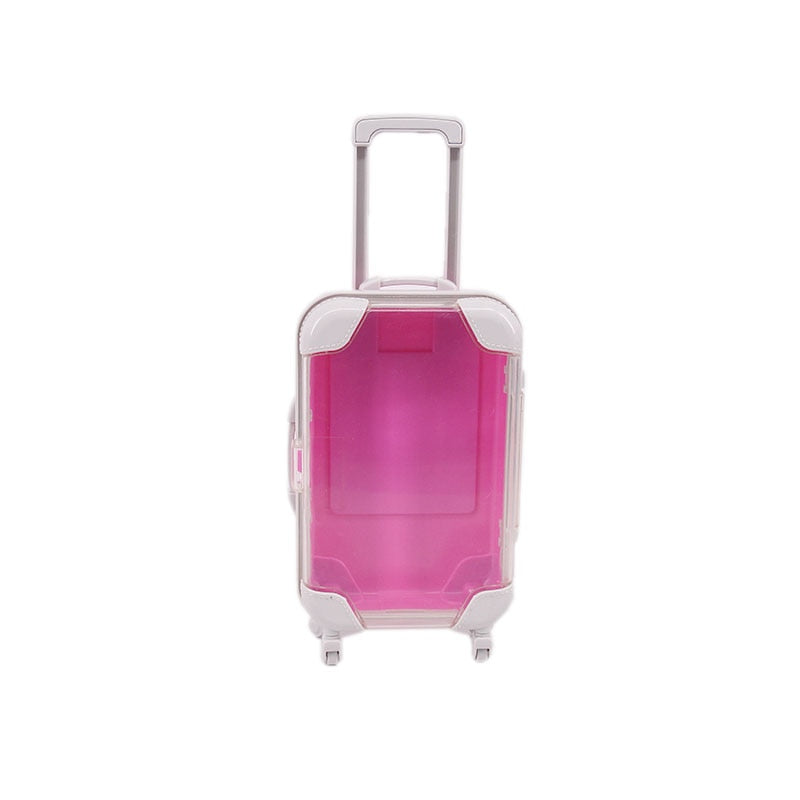 Fun 18-inch doll travel suitcase, an ideal children's gift for doll playtime.