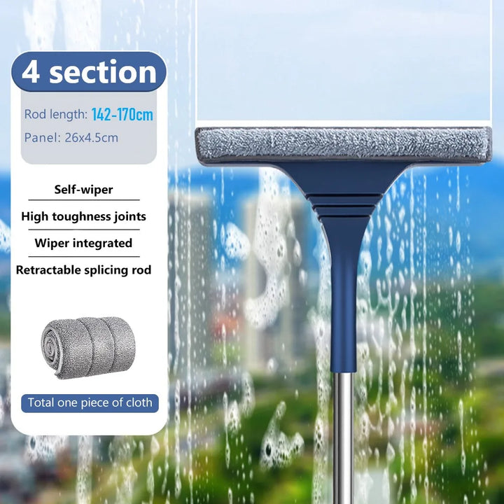 Two 2-in-1 telescopic window cleaning squeegees, highlighting the 'Buy 1 Get 1 Free' offer