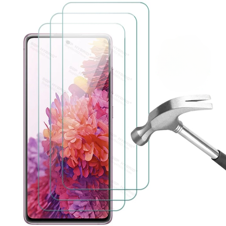 Bubble-free installation tempered glass screen protector twin pack for Samsung Galaxy, a vital phone accessory.