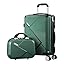 Elegant 2-piece hard shell luggage set, perfect for travelers seeking durability, security, and smooth mobility.