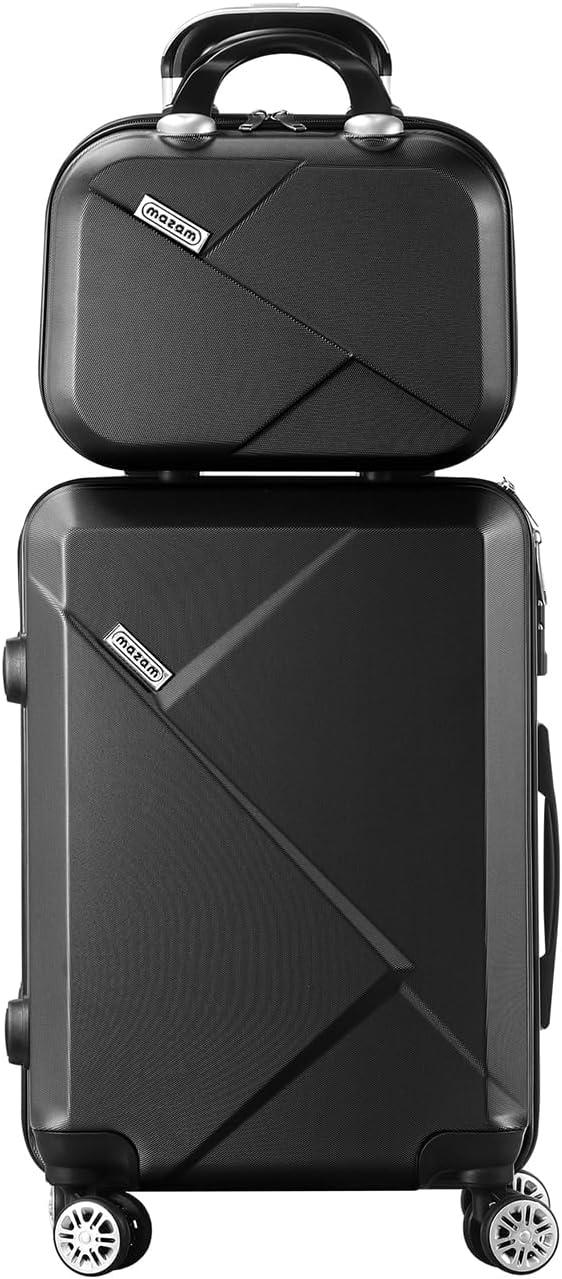 High-quality 2-piece hard shell luggage set, ideal for any journey. Includes TSA lock & 360° spinner wheels.
