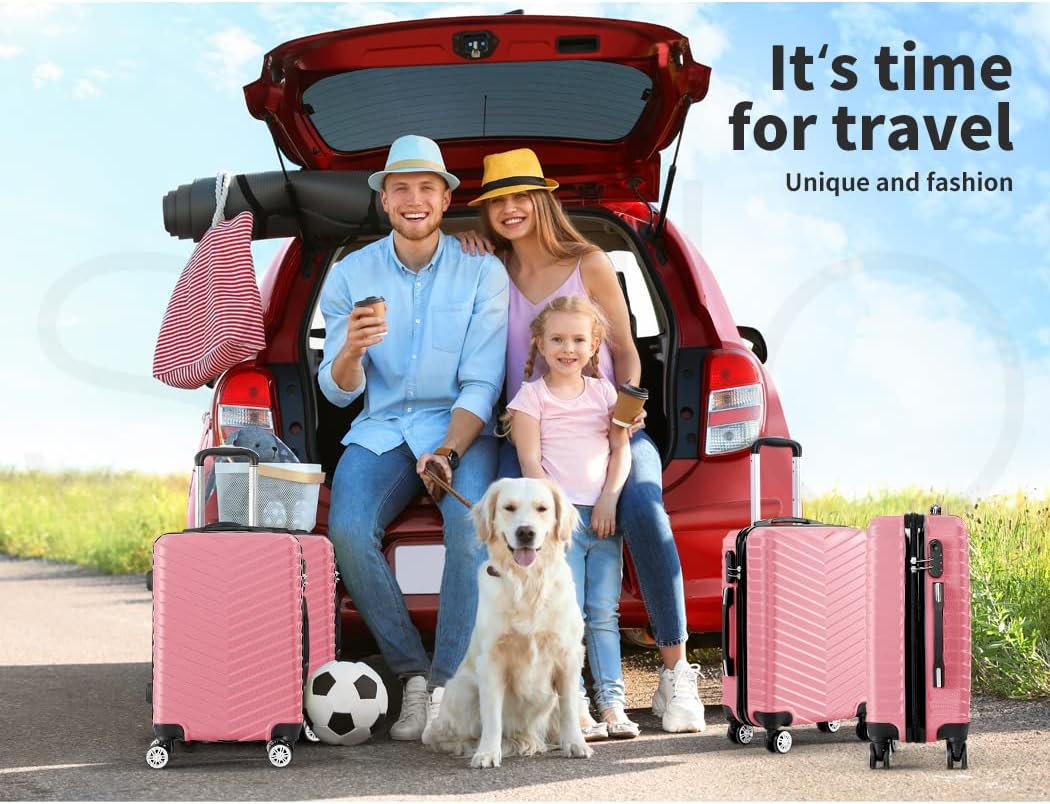 Compact 20" unisex carry-on suitcase, hard shell design with spinner wheels, great for weekender or short trips.