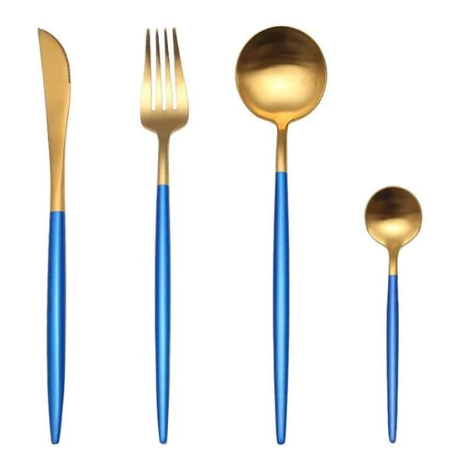 High-end 24-piece silverware set, stainless steel kitchen essentials.