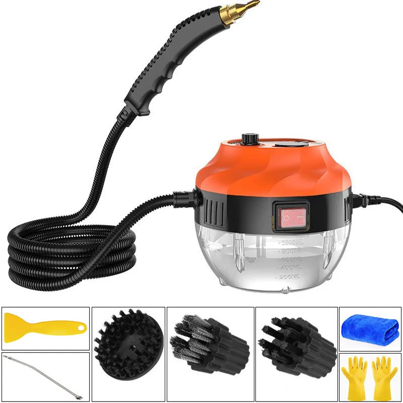 2800W high-pressure steam cleaner, deep cleaning solution for household and automotive use