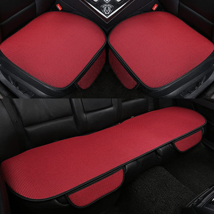 3-piece anti-slip car seat covers with massage effect. CoolRide universal fit for enhanced driving comfort.