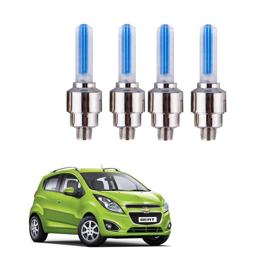 Upgrade your ride with 4 LED tire valve caps. Create cool wheel glow, boosting night safety for bikes & cars.