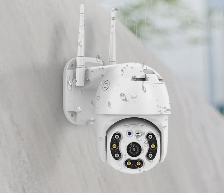 4-pack smart WiFi home security cameras with motion detection for comprehensive property monitoring.