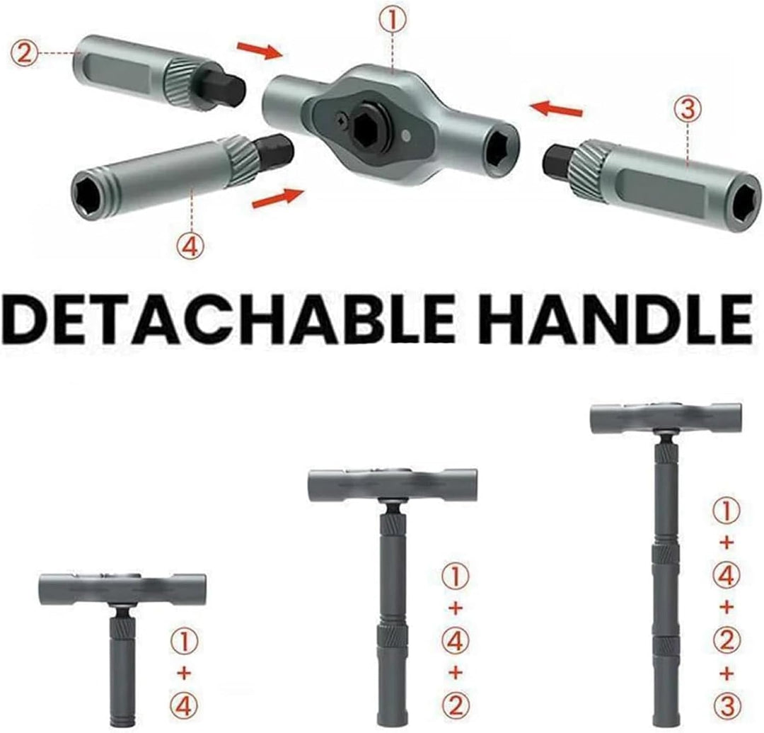 Diverse S2 steel bits from 42-in-1 magnetic screwdriver set for various repairs