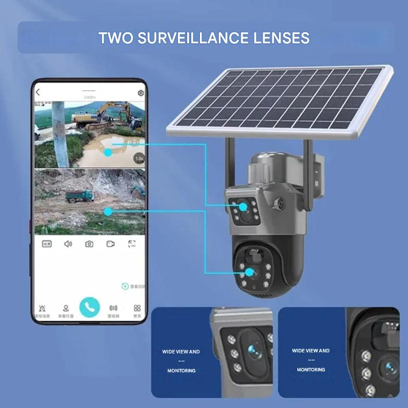 Advanced 4K wireless outdoor security camera. Solar-powered, motion detection for complete home safety.