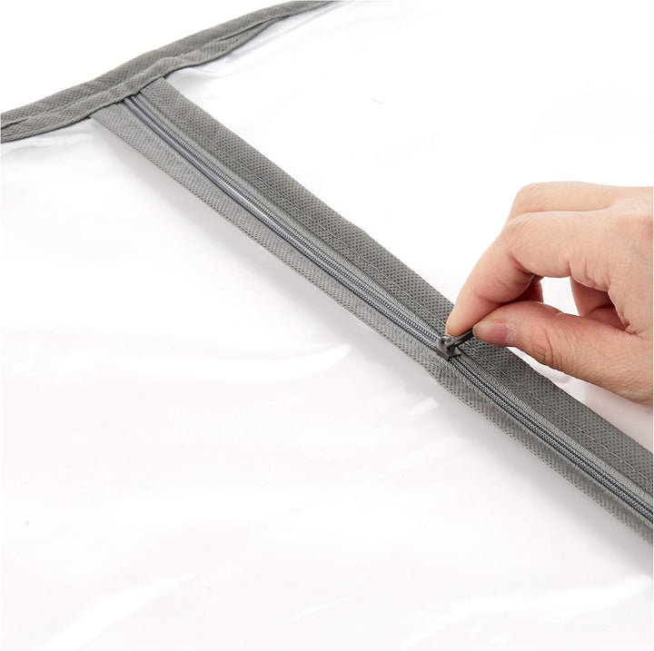 Essential 5-pack PEVA garment bags for travel & long-term wardrobe storage, keeping clothes dust-free.