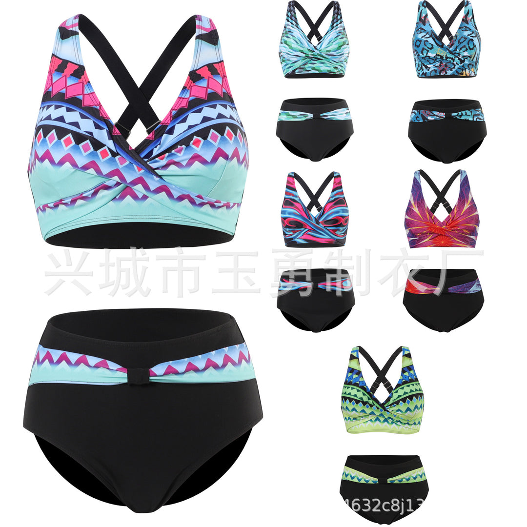 Women's Multicolored Bikini Set | Flattering Summer Swimwear