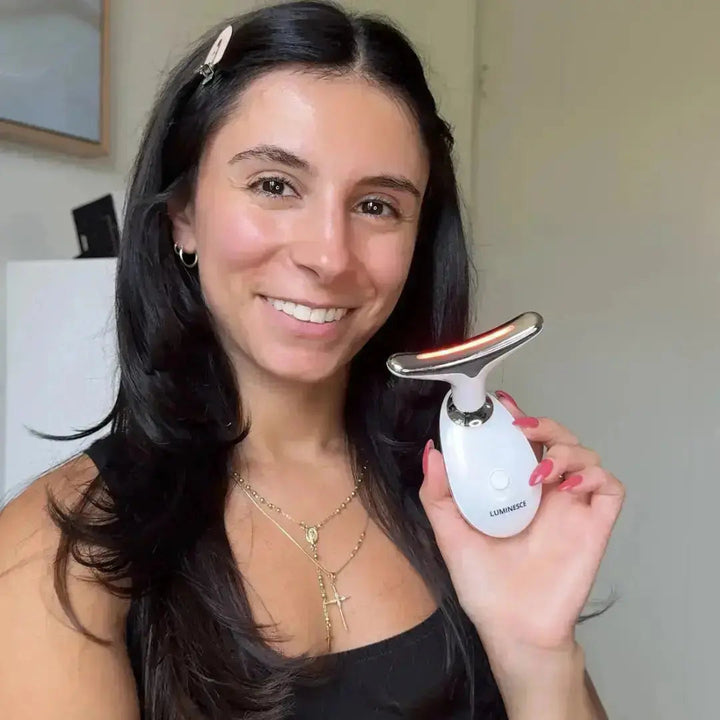 Versatile 7-in-1 LED therapy and massage tool for comprehensive facial skincare.