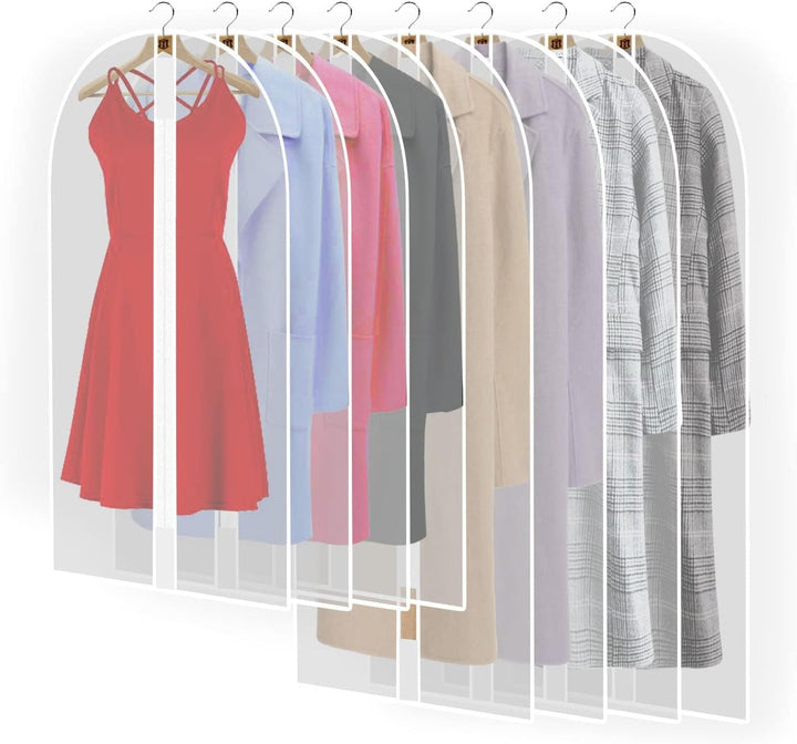 Long garment cover, 71 inches, extra-long for formal dresses, suits, and special occasion wear.
