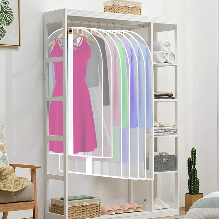 Formal garment bag, 71 inches, protects wedding gowns and suits, breathable, dustproof storage.