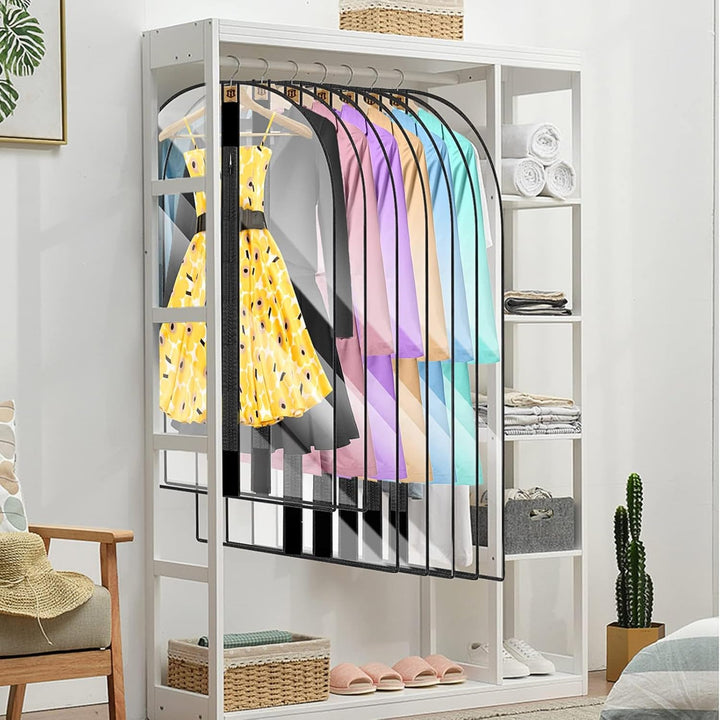 71-inch protective clothes organizer for bridal gowns & evening wear.