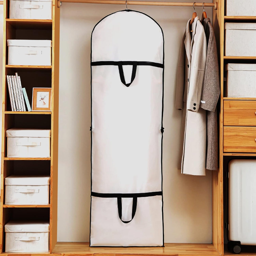 Durable 71-inch formalwear dress cover for suits & long dresses.