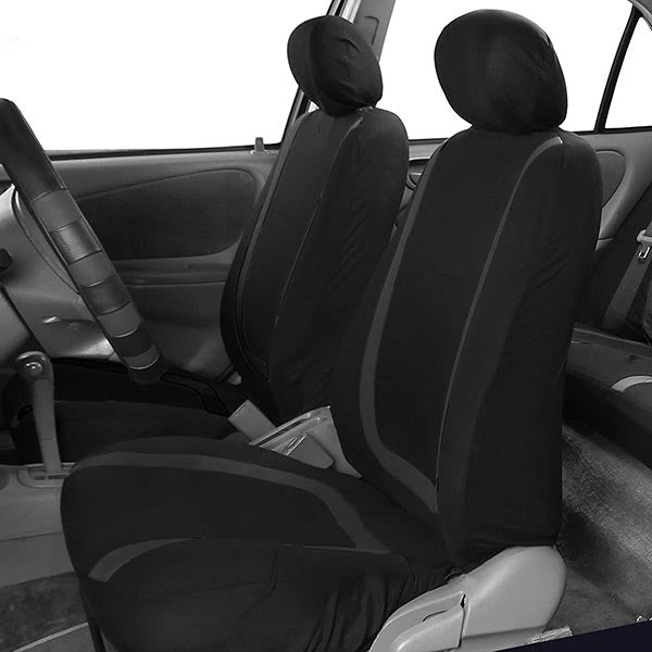 Complete 9-piece universal car seat cover set. Essential vehicle accessories for full seat protection.