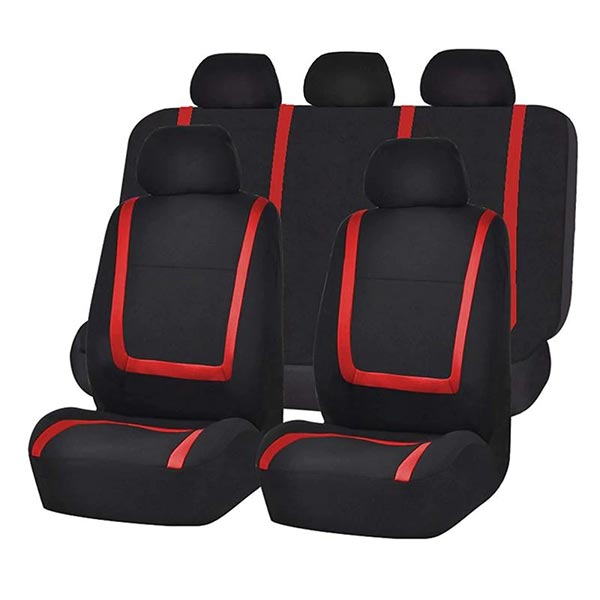 Versatile 9-piece universal car seat covers. Perfect for all car models, great seat protection & comfort.