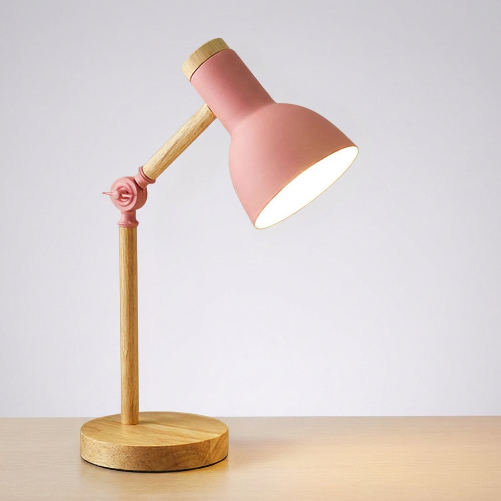 Modern Nordic adjustable task lamp from Arclume, angled for precise lighting on a clean desk surface