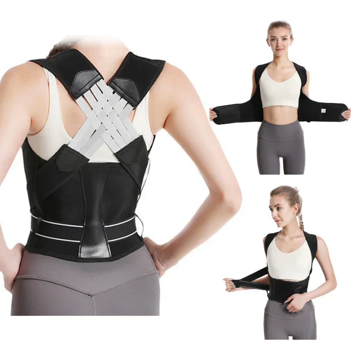 Breathable back brace for women, offering gentle yet firm posture correction