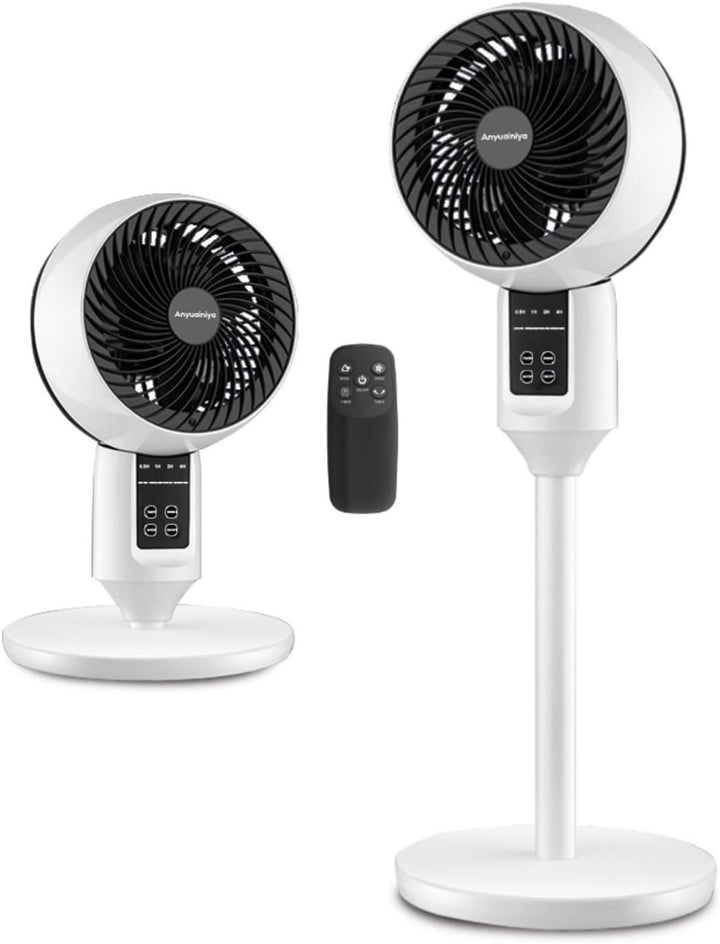 Aerion Adjustable Pedestal Fan with 3D Oscillation for whole room cooling and air circulation.
