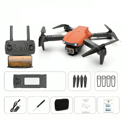 Professional 4K drone with dual cameras for breathtaking aerial videography. Long flight time, beginner friendly.