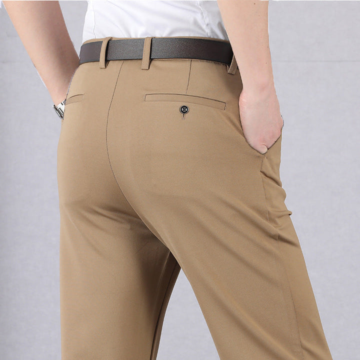 Versatile Alex men's stretch pants, offering classic style for both formal business and casual daily occasions.