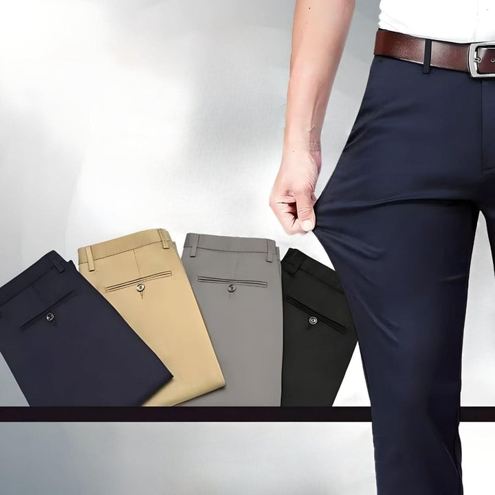 Alex men's stretch trousers made for ultimate comfort, perfect for versatile, modern menswear and daily wear.