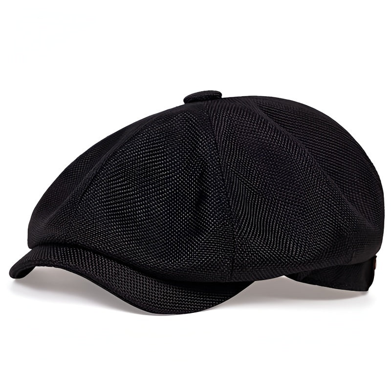 Alfie men's casual retro cap, knitted lightweight accessory for summer comfort