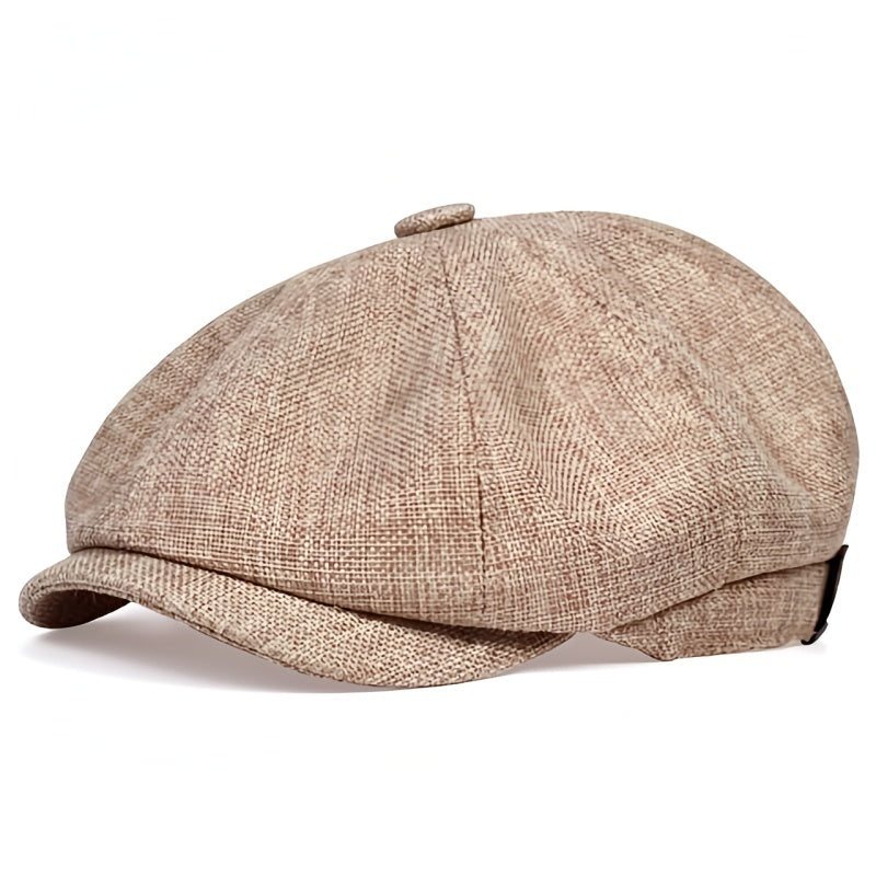Breathable men's retro cap, Alfie lightweight accessory, close-up knit texture