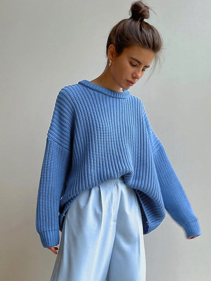 Amara women's oversized chunky knit sweater for cozy winter fashion.