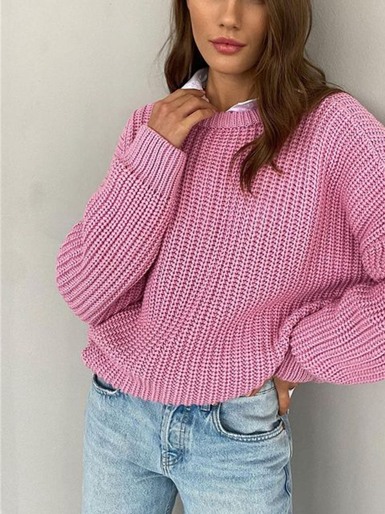 Cozy knitwear: Amara women's oversized chunky sweater, a warm fall & winter essential.