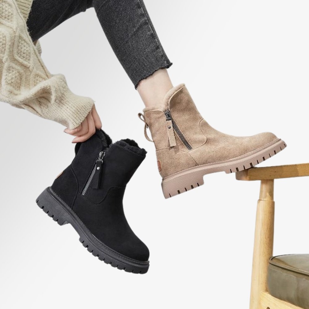 Stylish & warm Aria women's winter boots, waterproof and slip-resistant for ultimate comfort.
