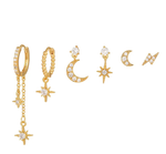 6 Pair Earrings Set