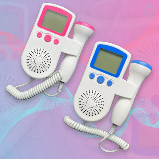 At-home fetal doppler for expectant parents to safely listen to baby's heartbeat. Portable & easy prenatal bonding.