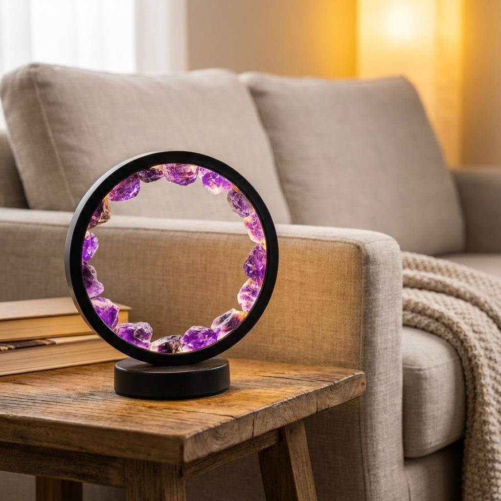 Auralisq Unisex Decorative Spiritual Aura Lamp, a handcrafted accent light for meditation and relaxation.