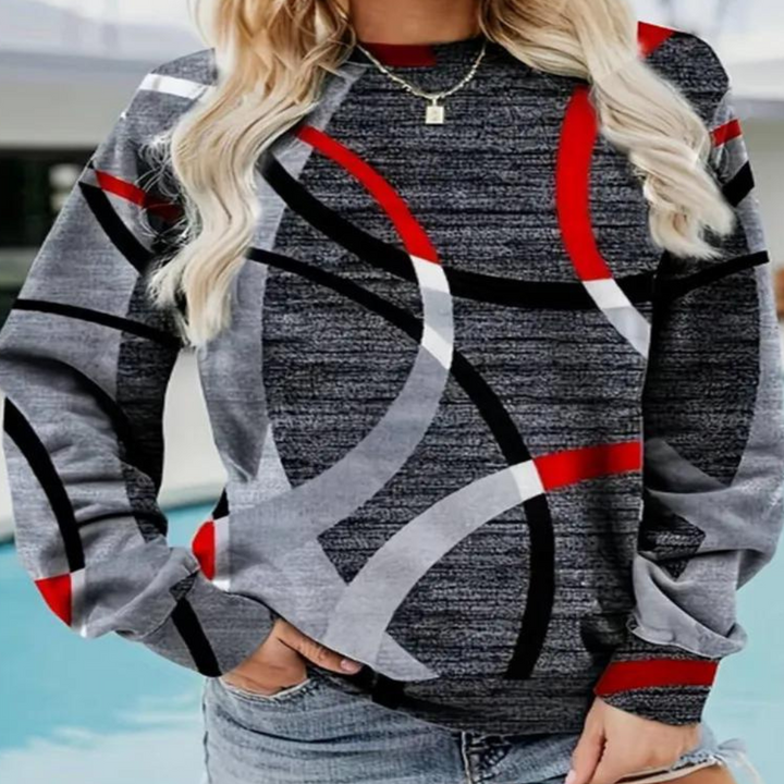 Versatile Aurora Sweater: Cozy ladies' top, ultimate comfort & stylish appeal for autumn/winter outfits.