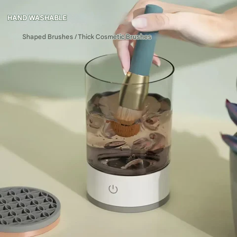 Clean & dry your makeup brushes automatically with this electric beauty tool, ensuring cosmetic hygiene.
