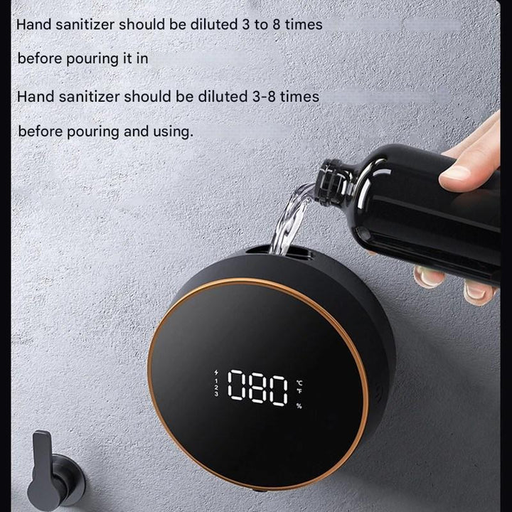 Stay hygienic with this smart, sleek, wall-mountable automatic foaming soap dispenser.