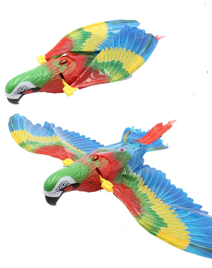 Automatic moving bird toy for cats, simulating real bird movements for interactive play and hunting fun.
