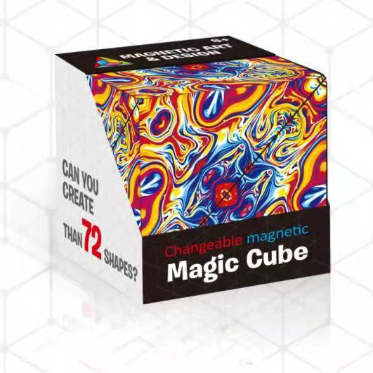 Tactile magic cube, offering sensory stimulation & stress relief for adults and kids.