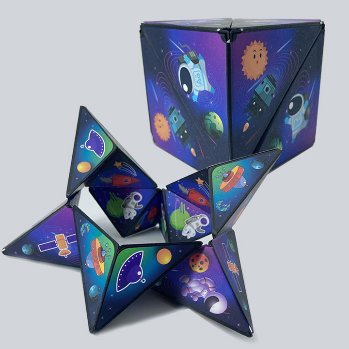 Colorful magic cubes, perfect stress relief & brain game, great for all ages.