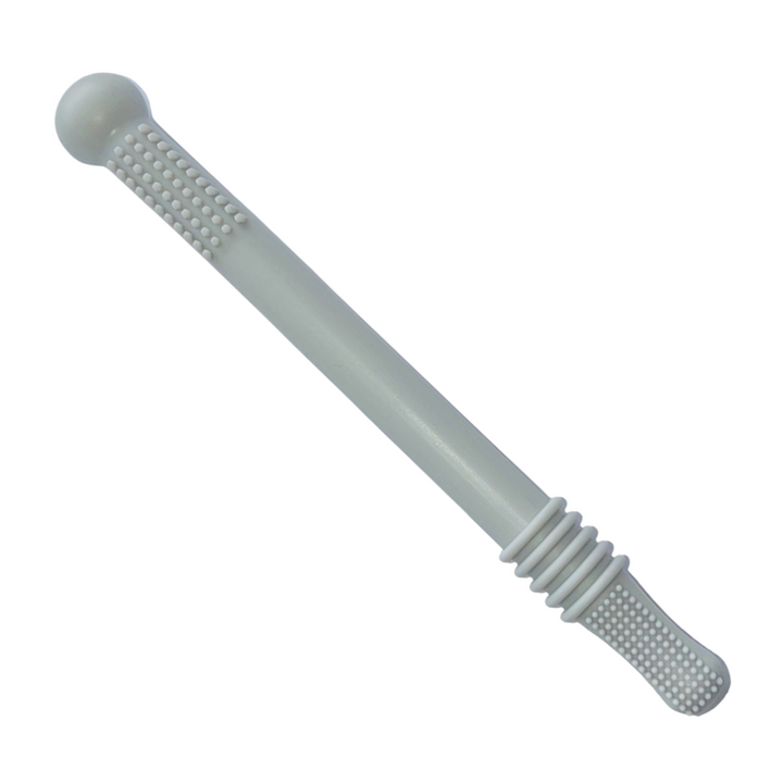 ChewyCalm Teething Tube: a baby soother for sensitive gums. Soft silicone infant chew for teething comfort.