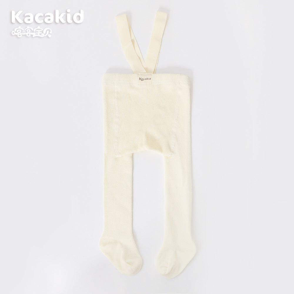 Soft knit baby pants with high waist, unisex design, elasticated for a snug, comfortable fit