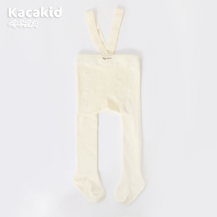 Soft knit baby pants with high waist, unisex design, elasticated for a snug, comfortable fit